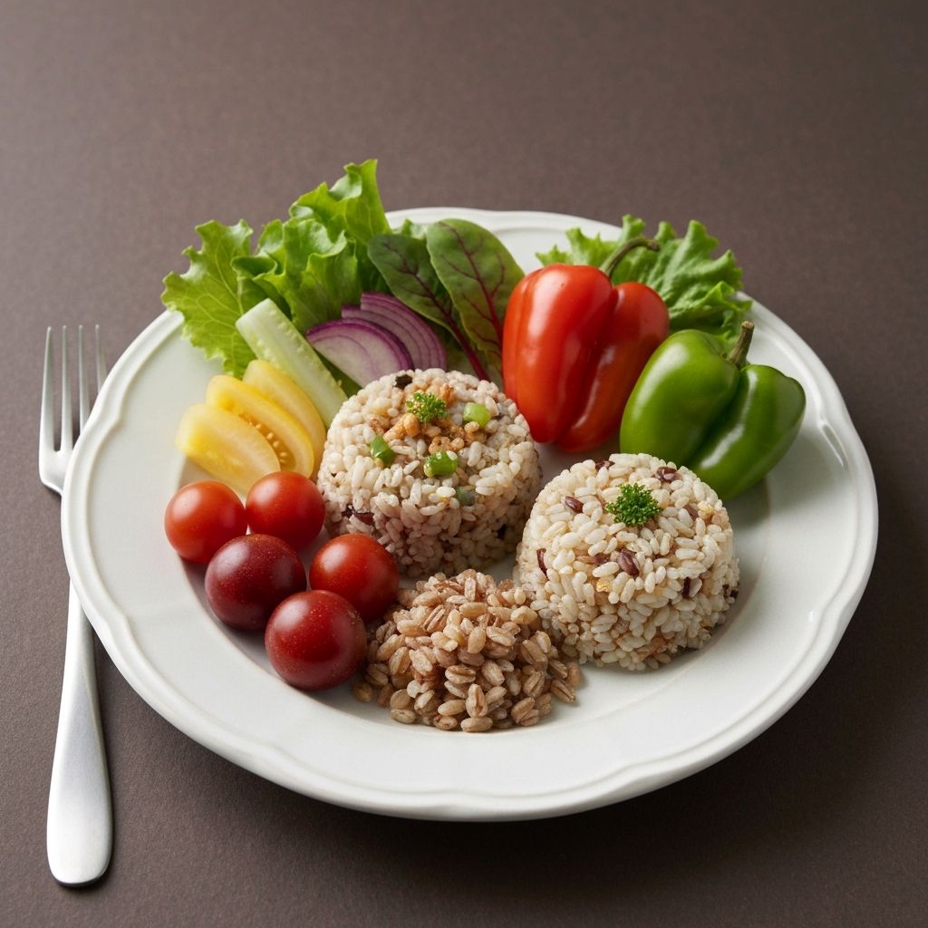 Balanced nutritious meal