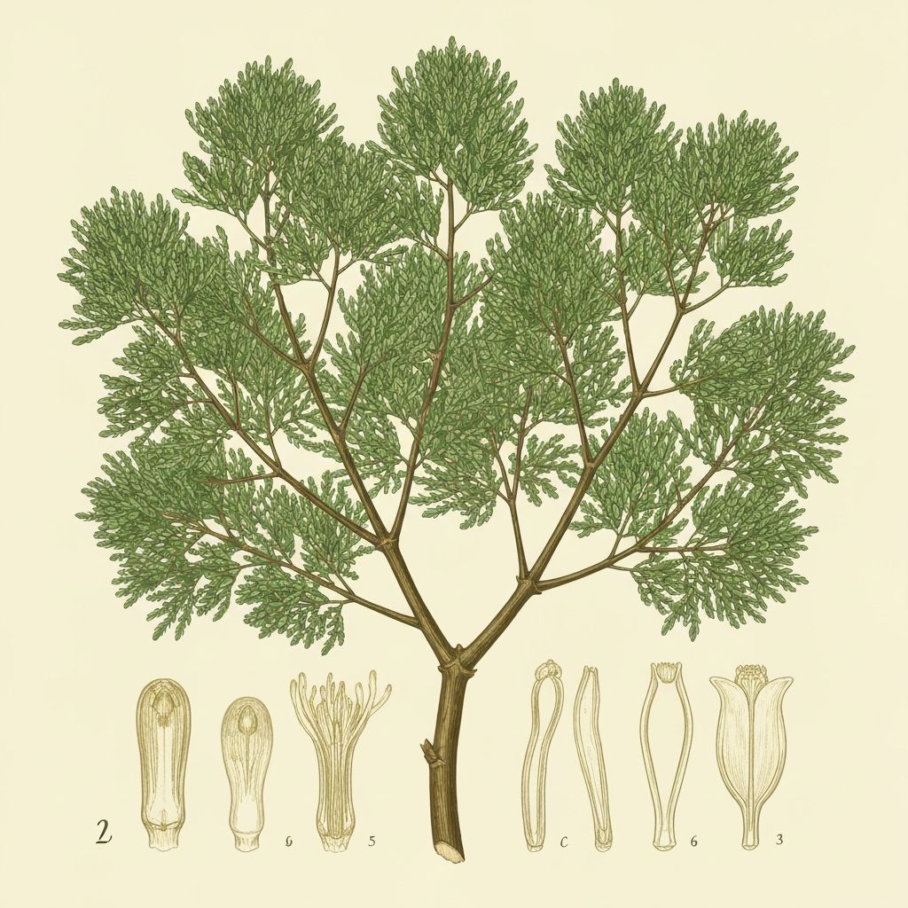 Boswellia botanical illustration